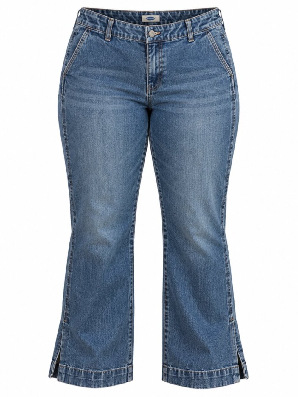 Vintage Y2K Old Navy Cuffed Hem Bootcut Jeans Size 12